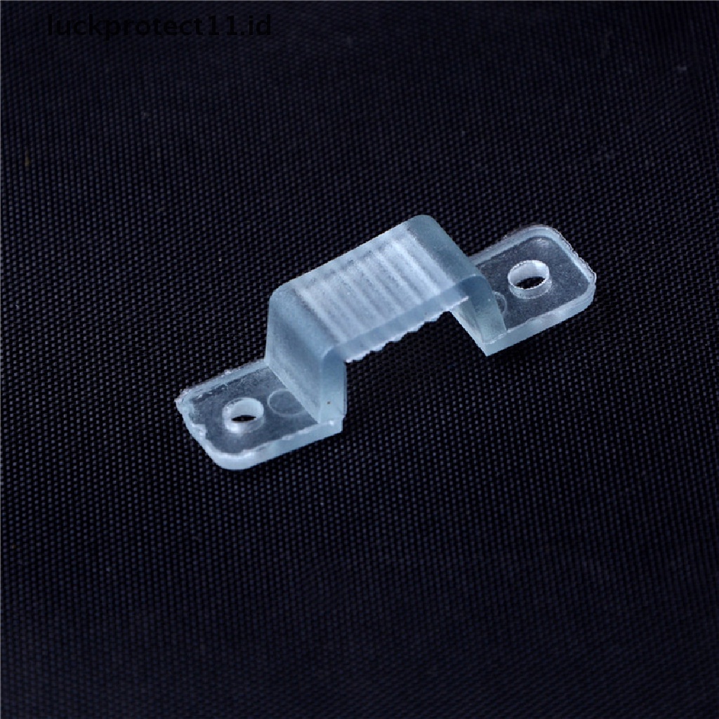 //HG&amp;ID// 100pcs 10mm LED Fixing Silicon Mounting Clips LED Strip Light Connector Clips .