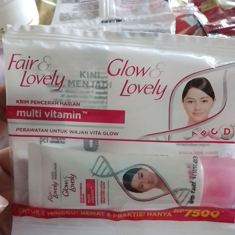 fair n lovely/ Glow n lovely krim pencerah multivitamin 15g