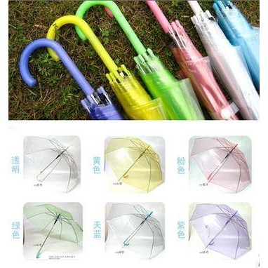 IKILOSHOP Payung Transparan Bening umbrella transparant Korea white umbrella