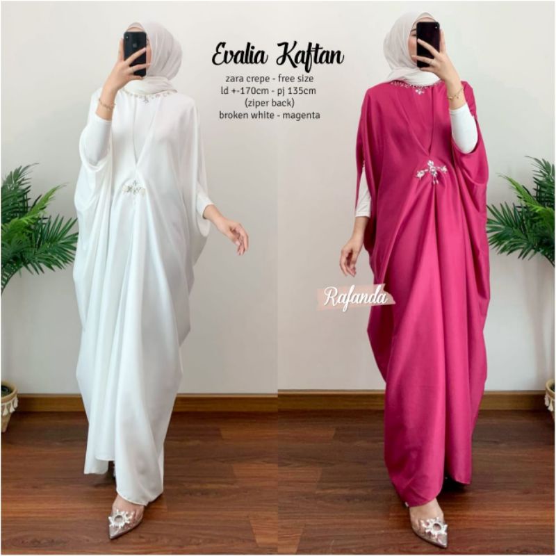 KAFTAN WANITA JUMBO PUTIH BUSUI CASUAL DRESS TERBARU 2022/KAFTAN WANITA MURAH MEWAH GLAMOR MODIS ELE