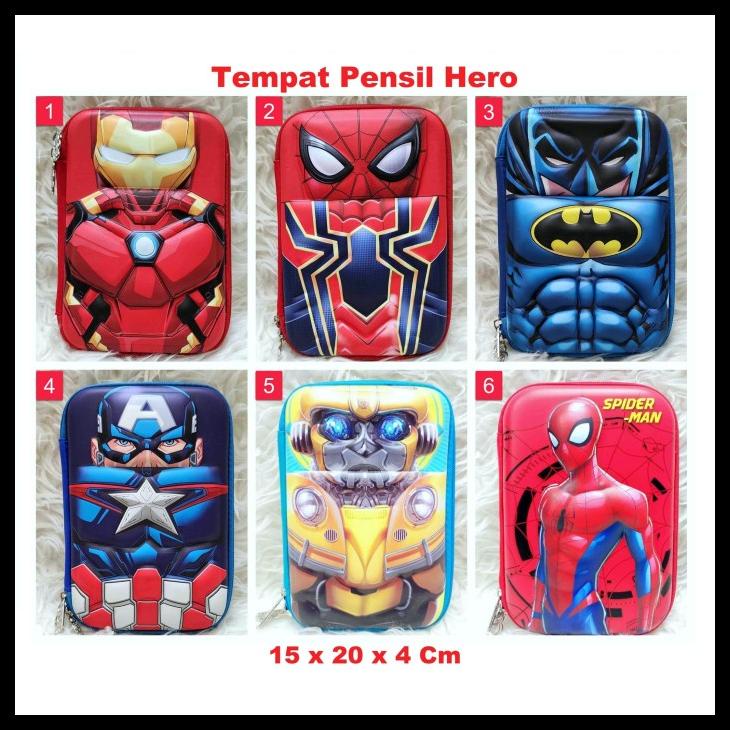 

TEMPAT PENSIL ANAK BATMAN SPIDERMAN IRONMAN CAPTAIN SUPERMAN HARDCASE KODE 1263