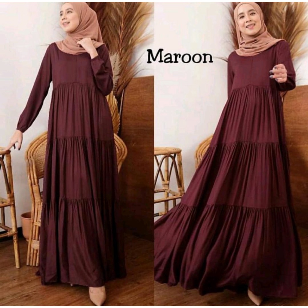 Homedress Rayon Polos / Gamis Rayon