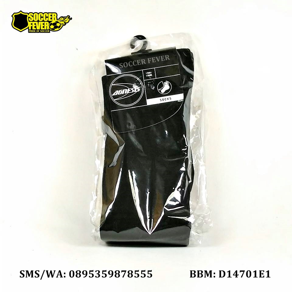 Kaos Kaki Sepak Bola Futsal Agnesis Hitam