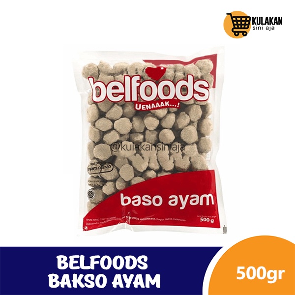 

Belfoods Bakso Ayam 500 Gram isi 100