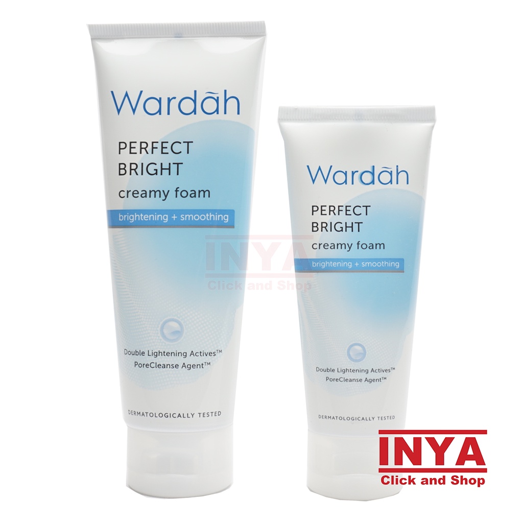 WARDAH PERFECT BRIGHT CREAMY FOAM SMOOTHING 100ml - Sabun Wajah