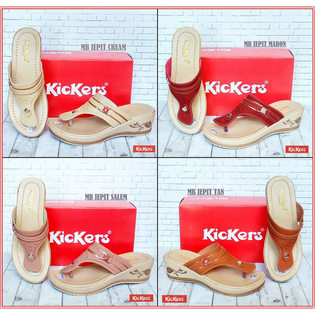  SANDAL  WEDGES  KICKERS WANITA KODE MB JEPIT MURAH  GROSIR 