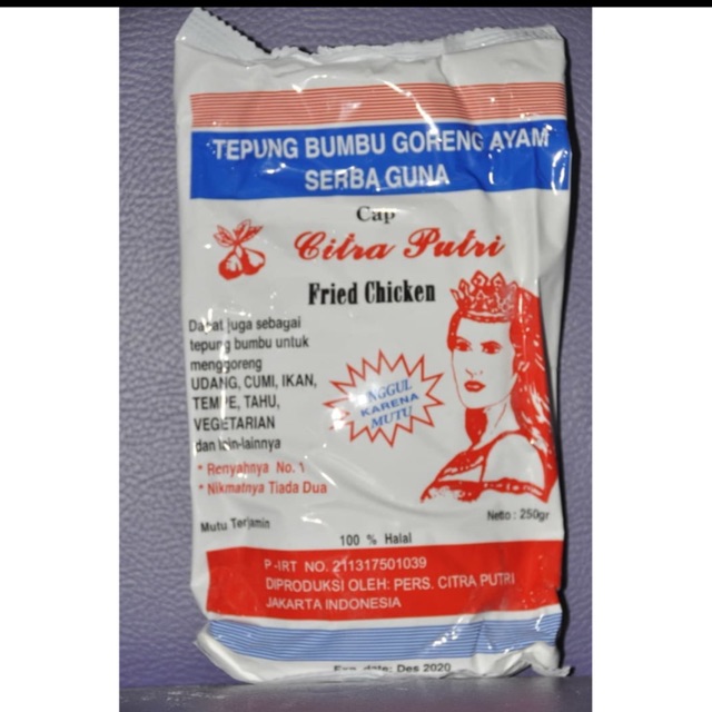 

Tepung putri 250gr