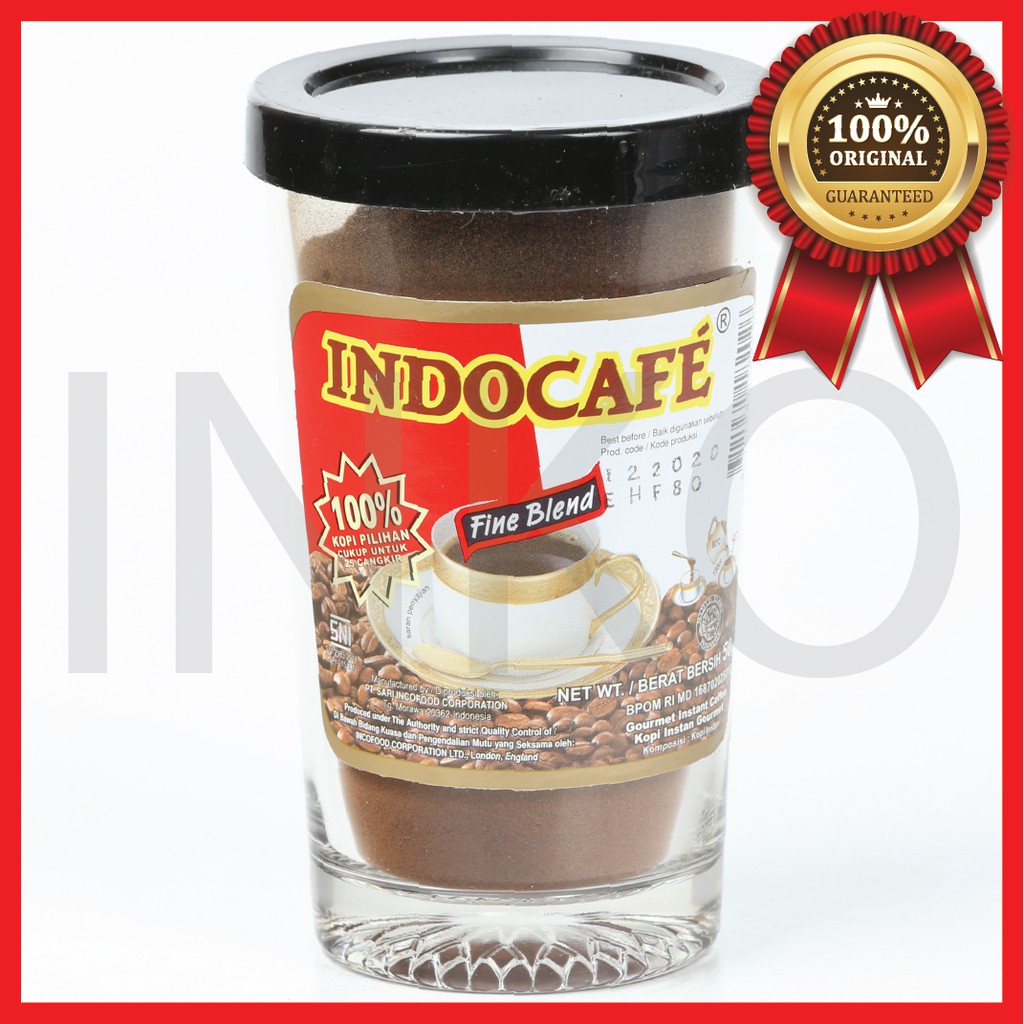 

INDOCAFE FINE BLEND GOURMET INSTANT COFFEE TUMBLER 50GR