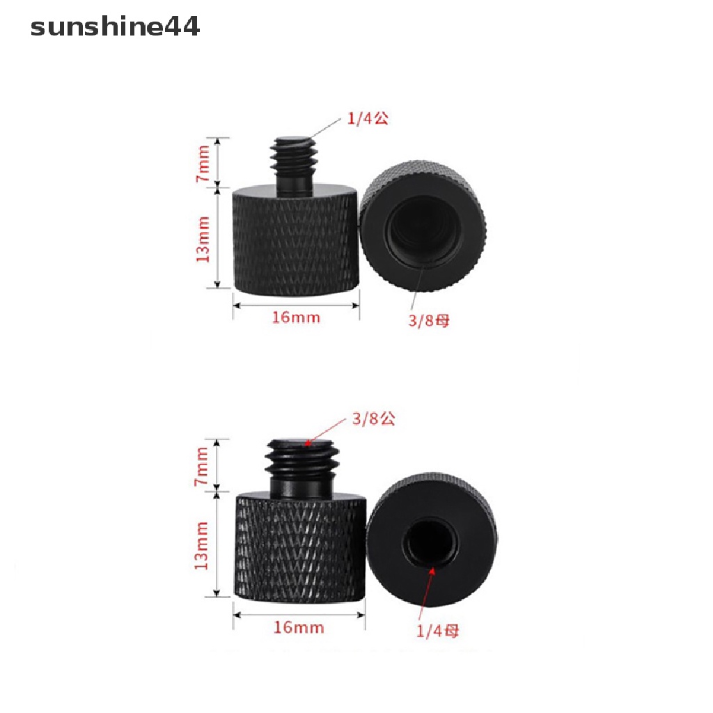 Sunshine Sekrup Adapter Mount Tripod 3 / 8 &quot;Ke 1 / 4&quot; Male Ke Female