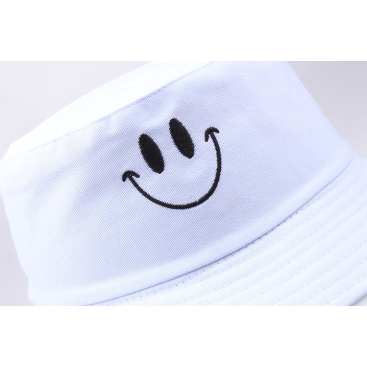 BHSS bucket hat import smile simple bordir topi summer fisherman korea kpop idol