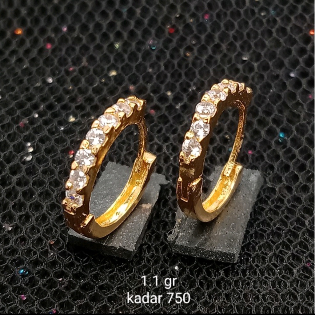 Anting Emas 17K  - 1.1 gram Kadar 750 - 299