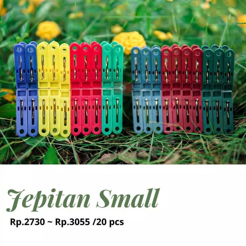 20 Pcs jepitan jemuran Vinoda  jepit baju warna warni