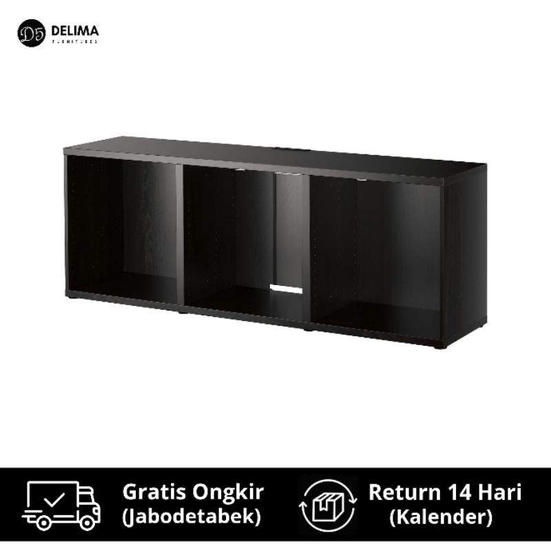 TV Bench Rak Meja TV Dinding 180cm - Hitam