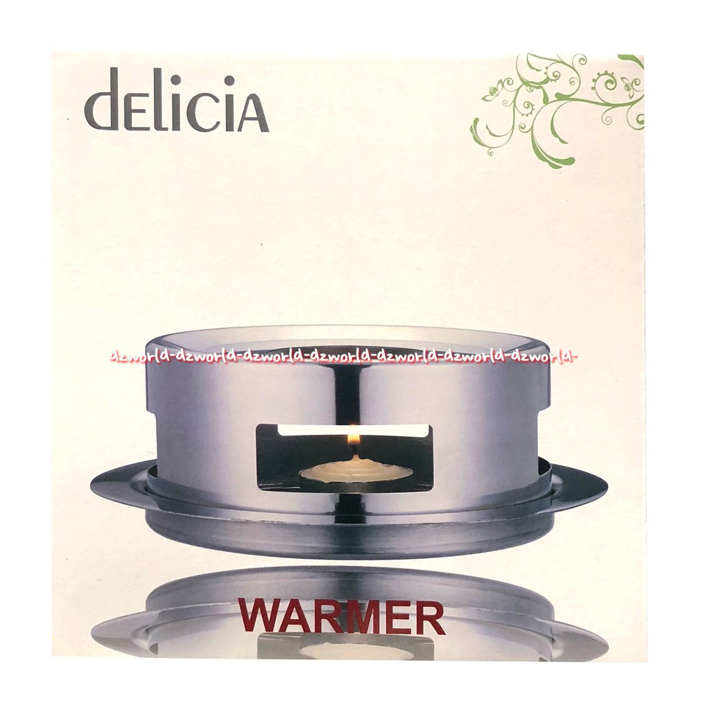 Delicia Warmer Panci Mini Pemanas Dengan Lilin Diameter 12cm Pemanas Makanan Delikia Pan Warm