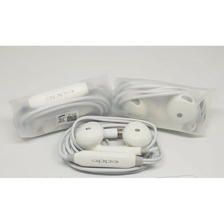 Headset Handsfree Earphone Copotan Original Oppo Stereo Bass