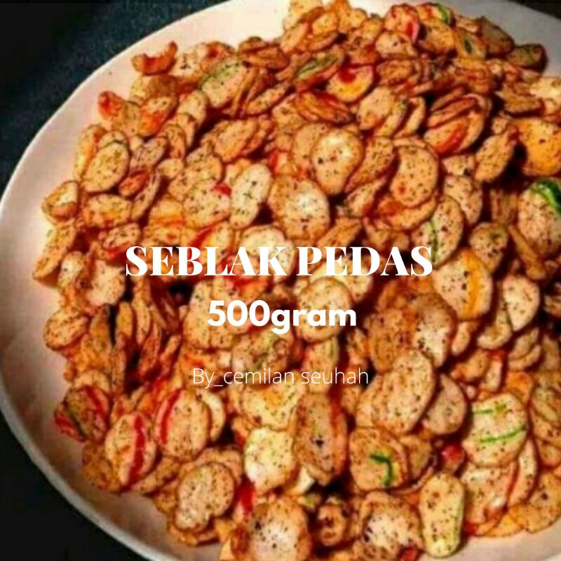 seblak kerupuk pedas daun jeruk isi 500 gram