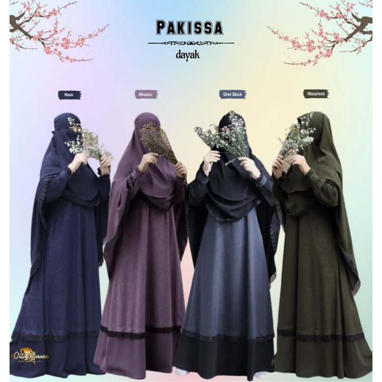 Set Syar'i Pakissa Motif Dayak by. Duta Busana