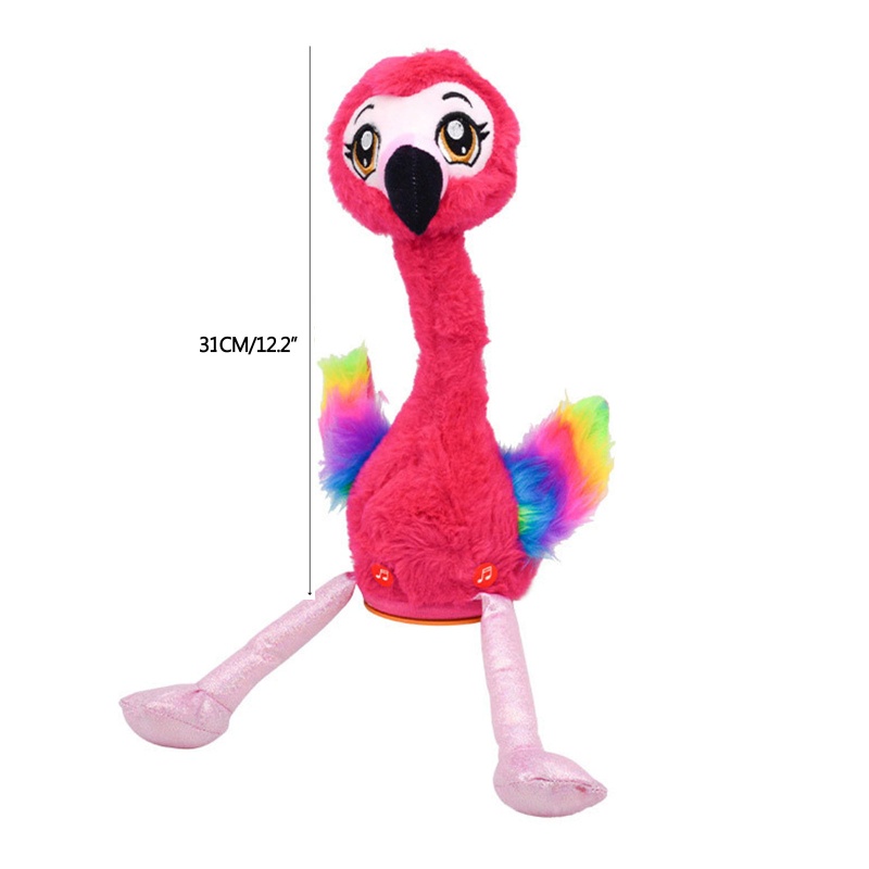 Mary Flamingo Singing And Dancing Boneka Flamingo Plush Interaktif Toy Figure Mainan Animasi Interaktif Berbicara Mewah