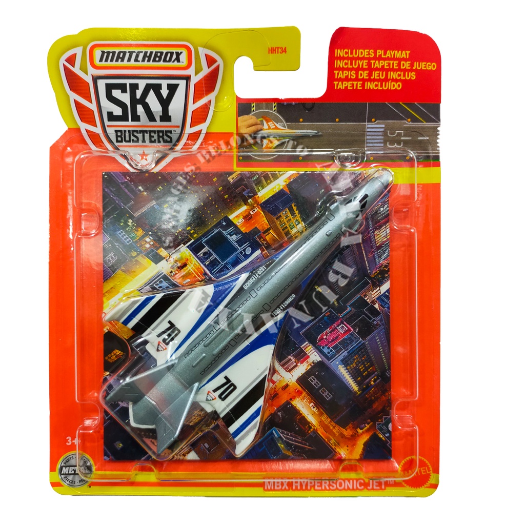 Diecast Pesawat Terbang - MATCH BOX ORIGINAL MATTEL- SKY BUSTERS - Mainan Pesawat Udara