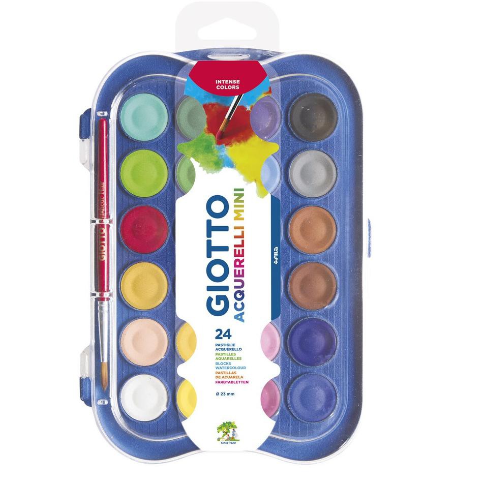 

BHC Giotto Acquerelli Mini Watercolor Set 24 Cat Air Giotto Mini ❆ ✻