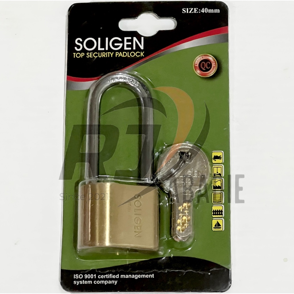 Gembok Per Kuningan Kunci Komputer Pir Computerize Key SOLIGEN 40 MM