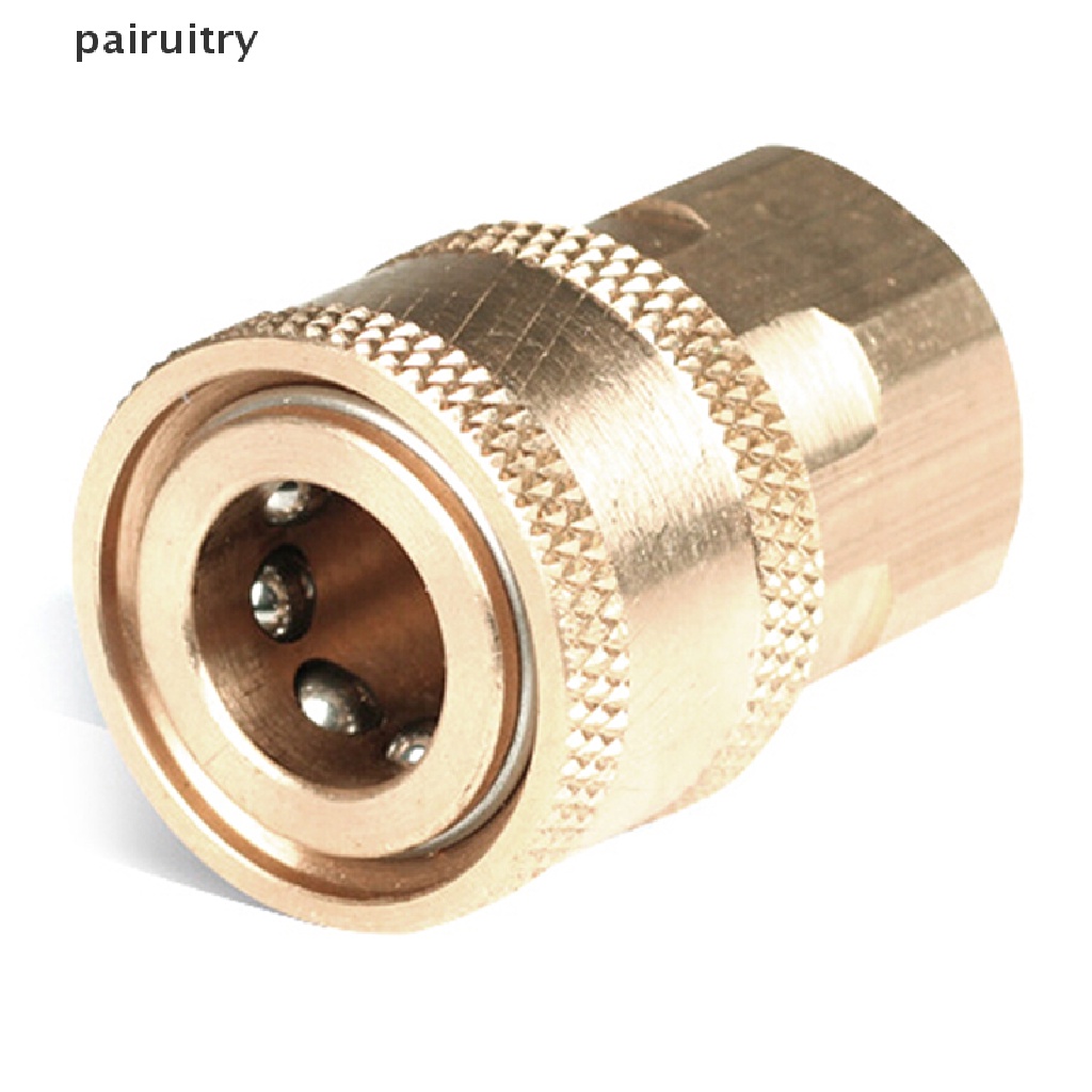 Prt 1Pc Coupler Female NPT 1 / 4 &quot;Bahan Kuningan Untuk Pressure Washer PRT