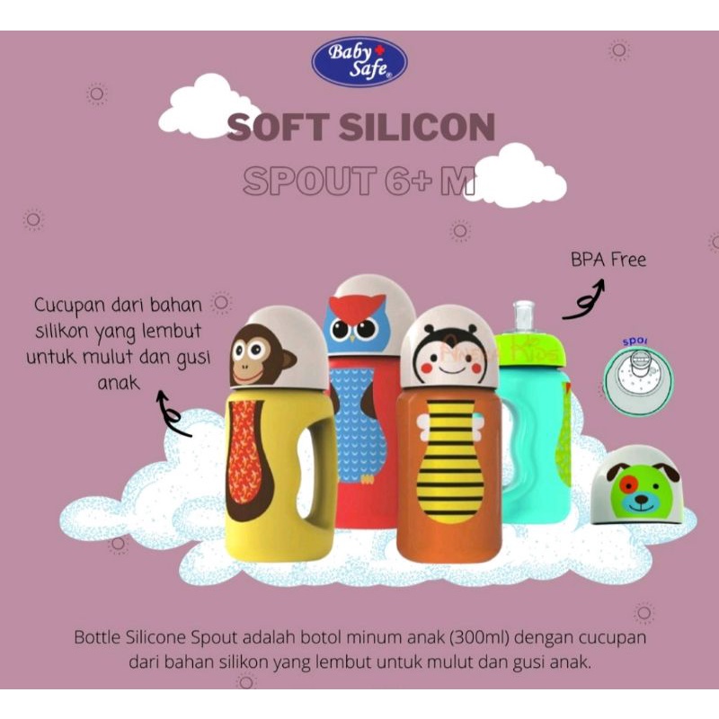 Baby Safe Spout Bottle SK005 Botol Minum Anak 300ml (6M+)