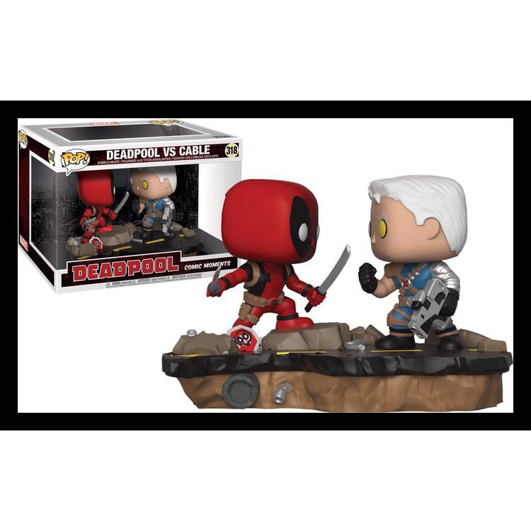 PRODUK TERLATIS FUNKO POP MARVEL EXCLUSIVE - DEADPOOL VS CABLE COMIC MOMENT BARANG TERUPDATE