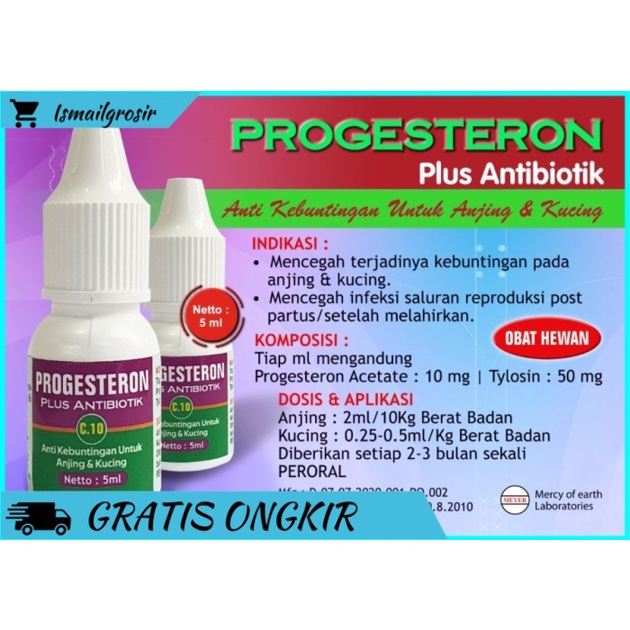 ✨ BISA COD ✨ Obat anti hamil untuk anjing & Kucing + Antibiotik|Progesteron