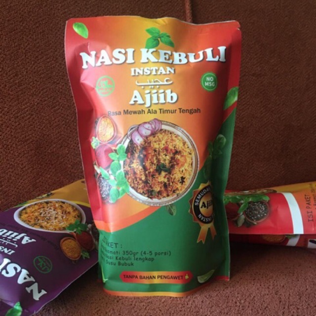 NASI KEBULI/BIRYANI/MANDHI/KABSAH INSTAN AJIIB 420 GRAM BRUTTO