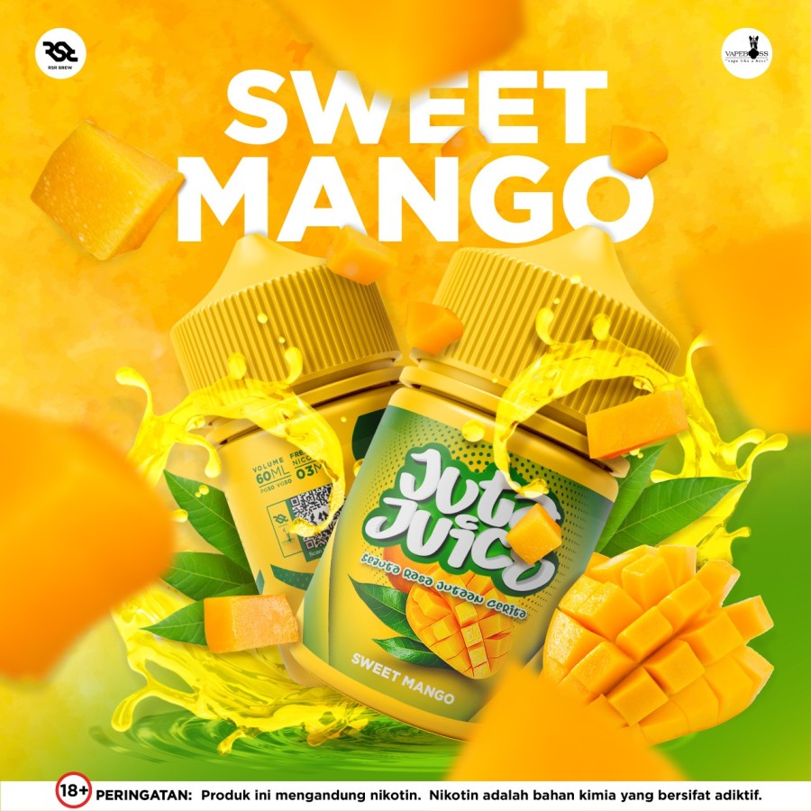 Juta Juice Sweet Mango 60ML by RSR Brew x Vape Boss