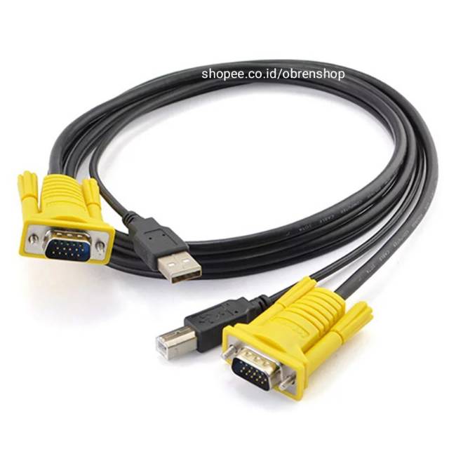 KABEL KVM USB MALE TO MALE 1,5METER NETLINE