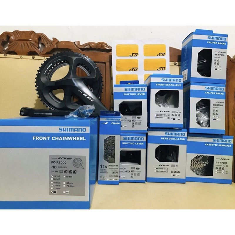 Groupset 105 2x11 speed termasuk ubrake 105 not ultegra flatbar