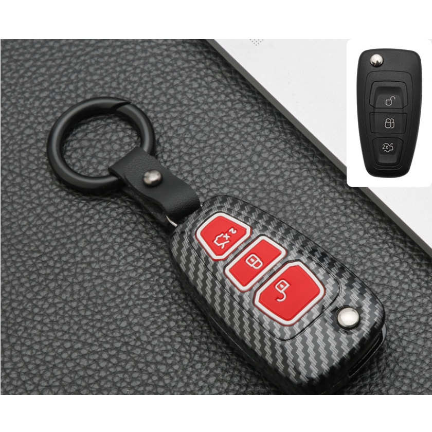 1pc Case Remote Kunci Mobil Ford Focus Fiesta Kuga Everest Galaxy Mondeo Transit Tourneo Ranger C-Max S-Max