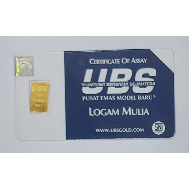 Logam Mulia UBS 1 Gram