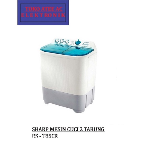 Sharp Mesin Cuci 2 Tabung Aquamagic 8 KG EST - 85CR