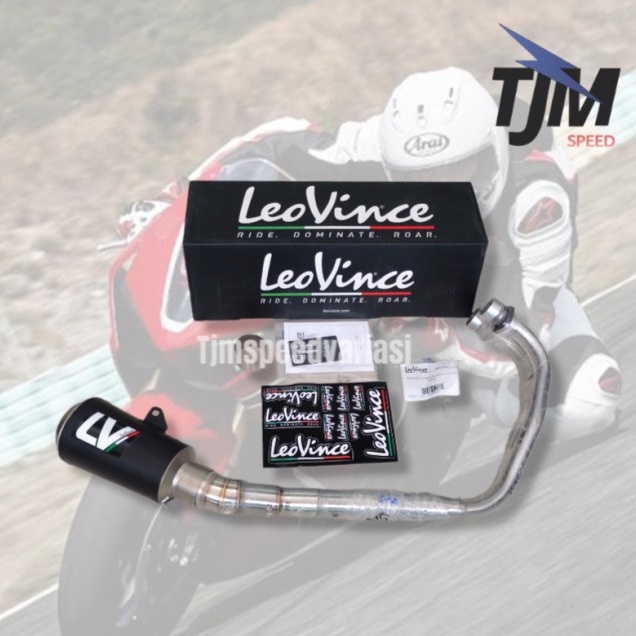 Knalpot Leovince FullSystem LV 10 Black Original Italy R25 Underbelly