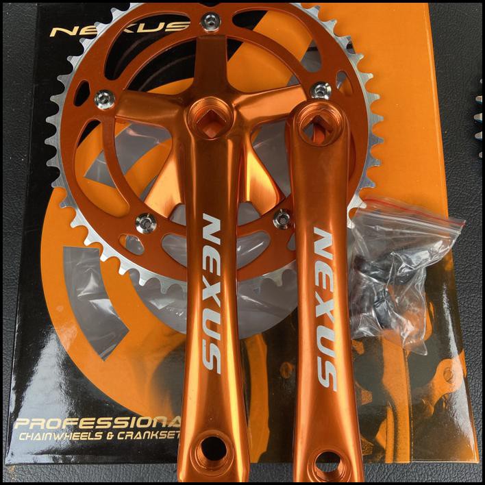 Best Seller - Crank Gear Sepeda Single Speed Nexus 46T - Biru