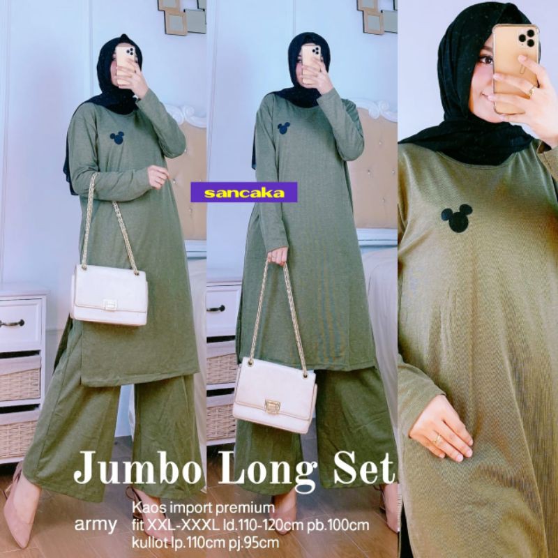 JUMBO LONG SET/JUMBO LONG SET BY SANCAKA/SET OLAHRAGA WANITA JUMBO/SET OLAHRAGA WANITA