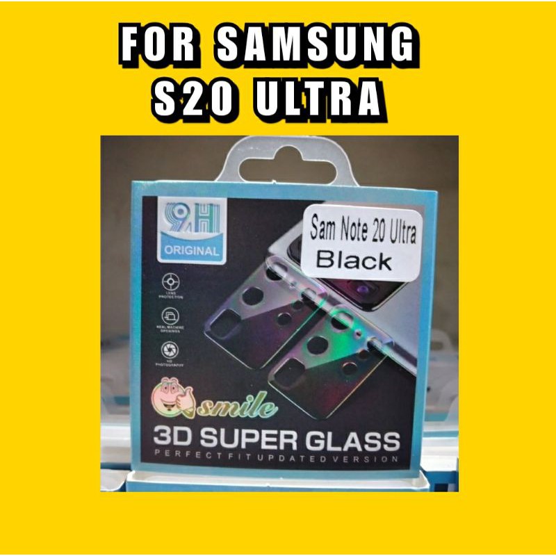 Tempered Glass Original 3D Full Camera Lens Protector Anti Gores Kaca Kamera SAMSUNG S 20 ULTRA S20U