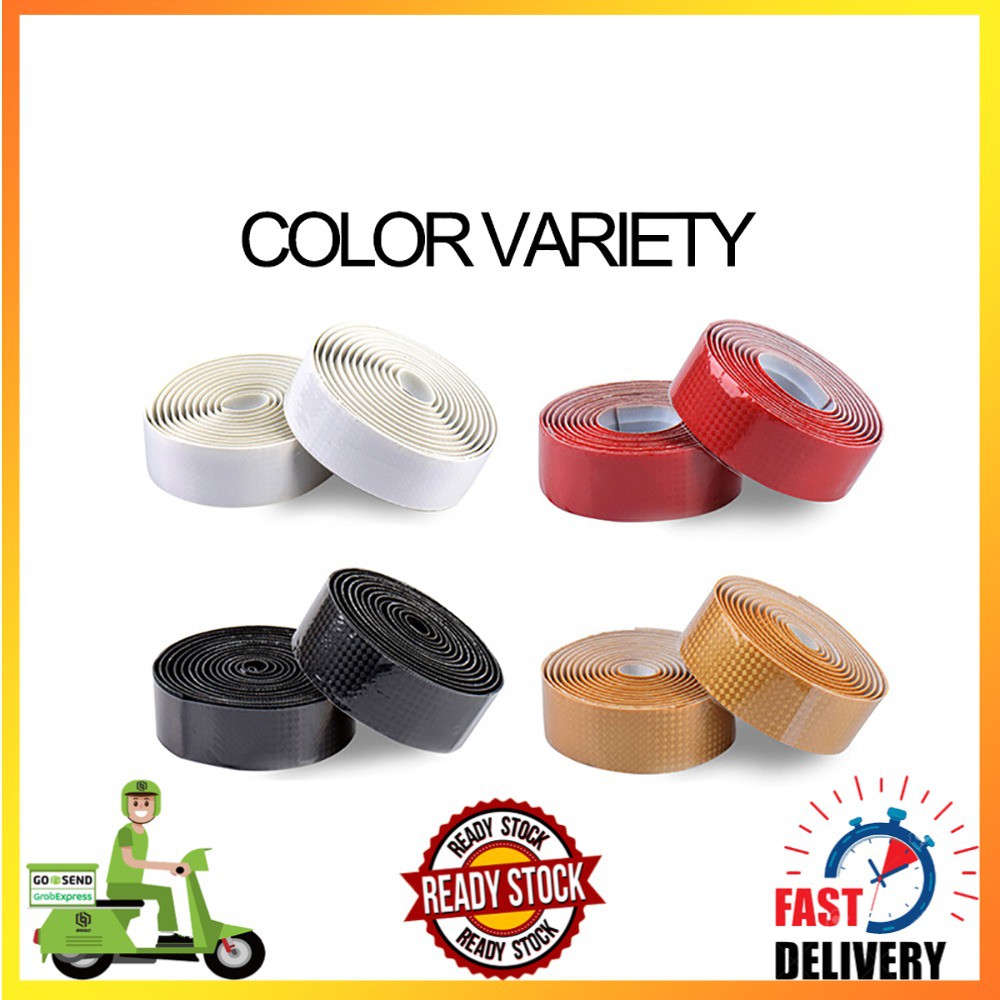 Bar Tape Road Bike Straps Grip Gagang Sepeda Handlebar soft EVA Foam shock absorption Warna Solid