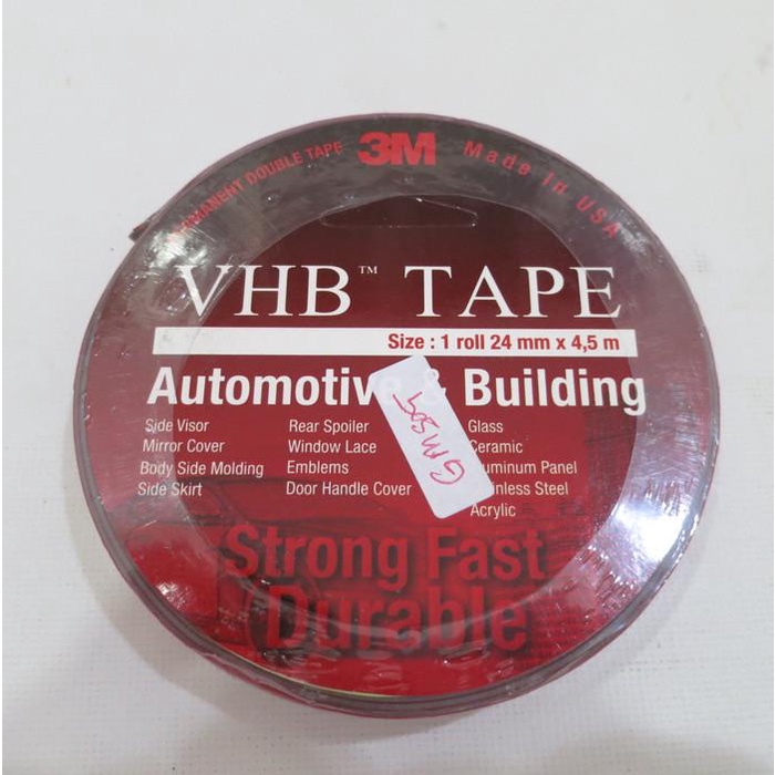 

Double Tape 3M Vhb Lebar 24Mm (4.5 Meter)