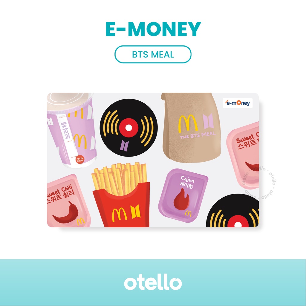 BTS Meal Kartu E-Money Mcd eMoney Card eToll Mandiri Kpop Bangtan Army Idol