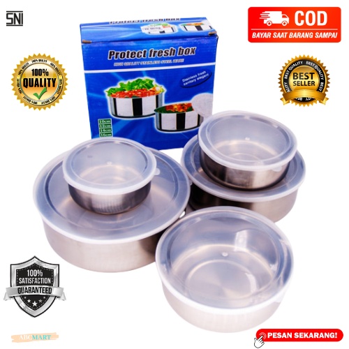 [BISA COD] PROMO Rantang Susun Stainless isi 5 Pcs Tahan Panas Rantang Bulat Rantang Beranak Tempat Lauk Tempat Bekal Praktis Ekonomis