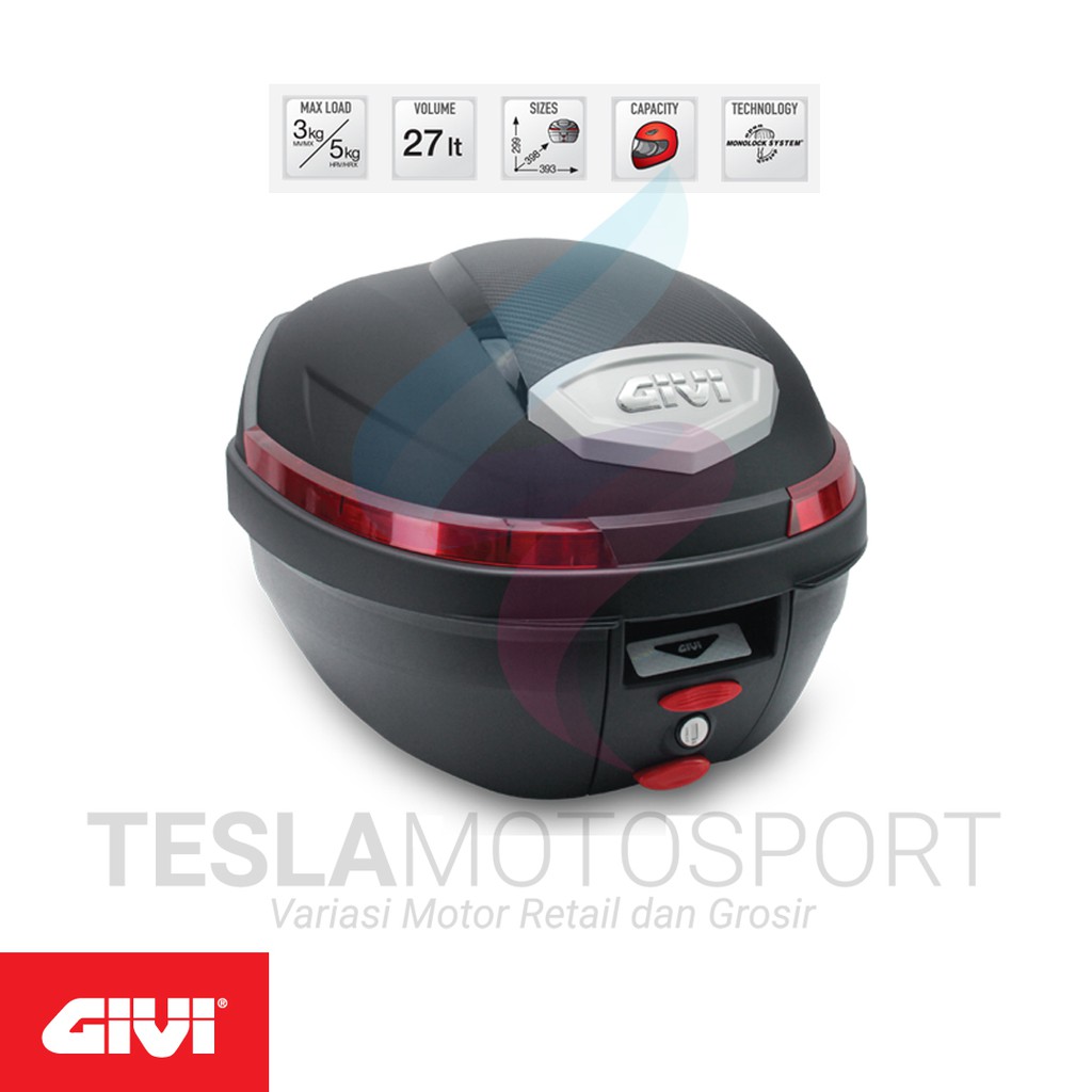 Box Boks Motor Givi B270N Tanpa Lampu Monolock