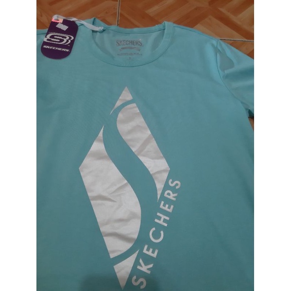 Kaos Skechers Diamond logo tee Blue