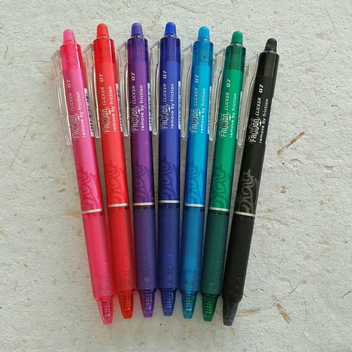 Pilot Frixion Ball Clicker Gel Pen - 0.5mm &amp; 0.7 mm