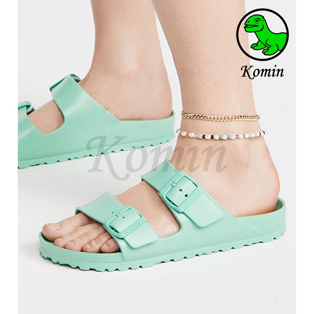 Sandal Wanita Slop Sendal Cewek Kekinian Korean Sandal Cewe Fashionable Model Dua Strap Terbaru Anti Slip Murah