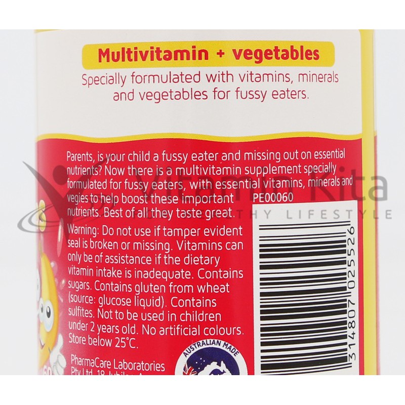 Nature's Way VitaGummies Multi-Vitamin for Fussy Eaters (60 gummies)