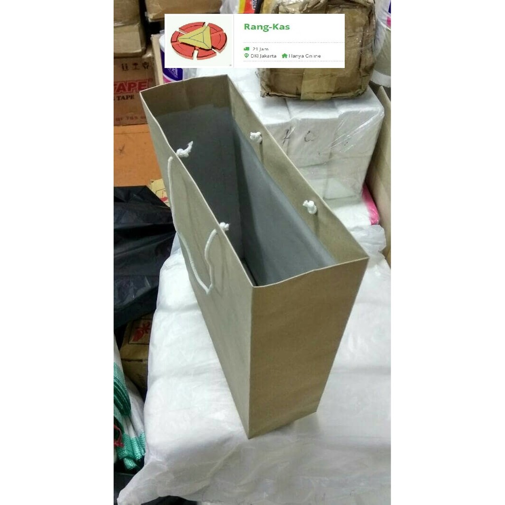 

Paperbag COKLAT polos doff Small